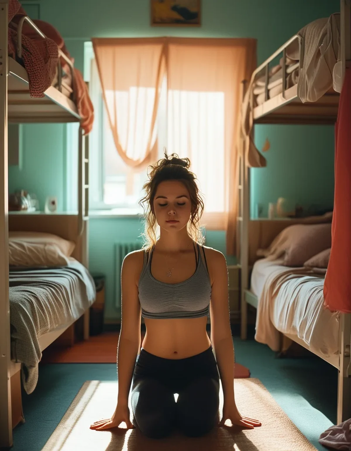 How Do I Work Out With No Privacy in My Dorm? The Quiet-Roommate Routine